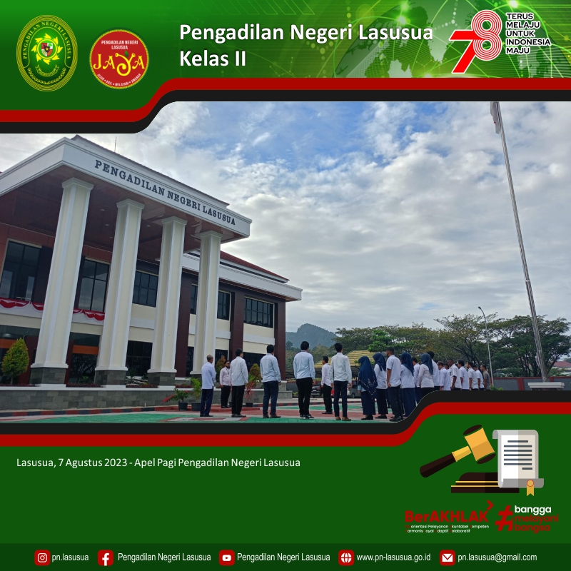 Apel Pagi Pengadilan Negeri Lasusua